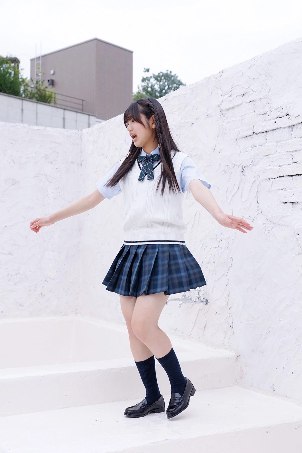 Trông thật năng động và trẻ trung khi gái Nhật tóc dài.